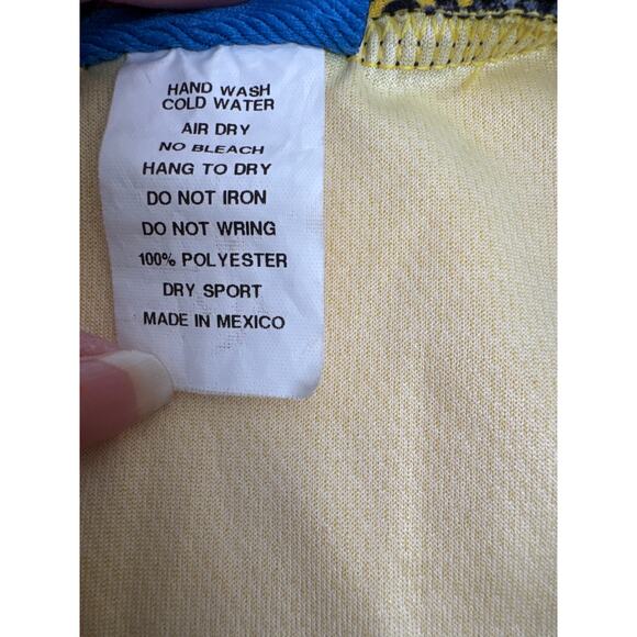 ARIZONA STATE UNIVERSITY CYCLING JERSEY YELLOW SIZE 42/XL POLY - Picture 5 of 7